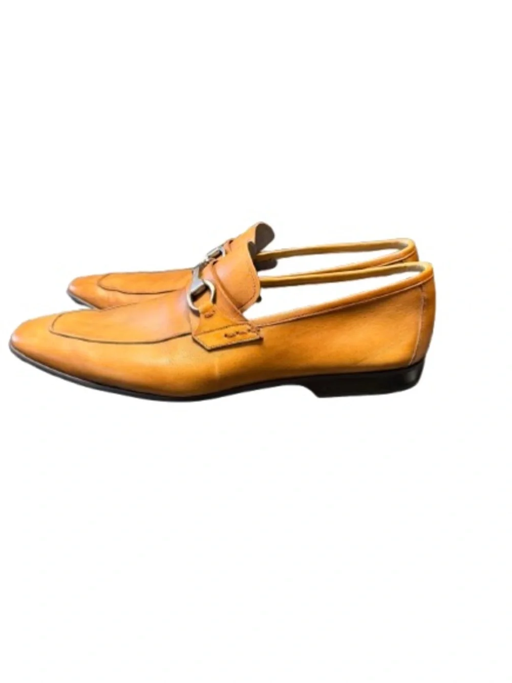 Magnanni Rafa II 15804 Cognac Leather Horsebit Loafers Men’s 12M Made Spain